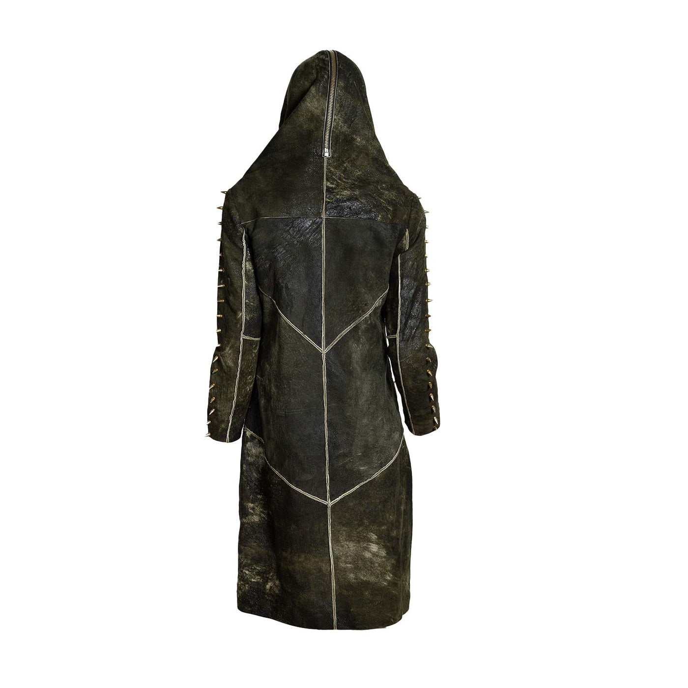 THE KNIGHT LEATHER LONG COAT