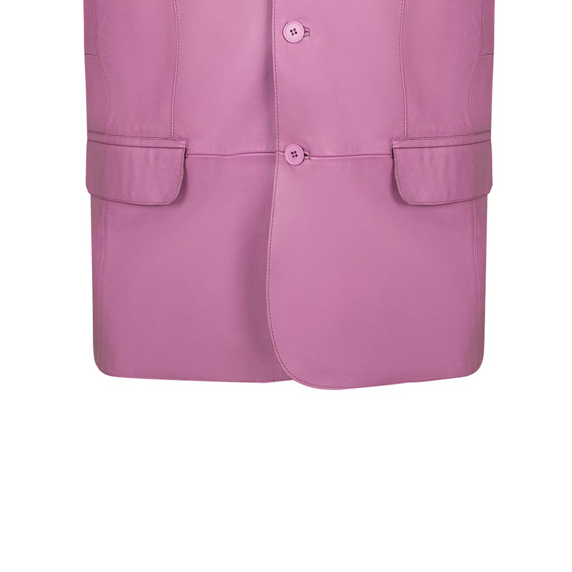 COSMOPOLITAN PINK LEATHER BLAZER - MINDFUL, STYLISH