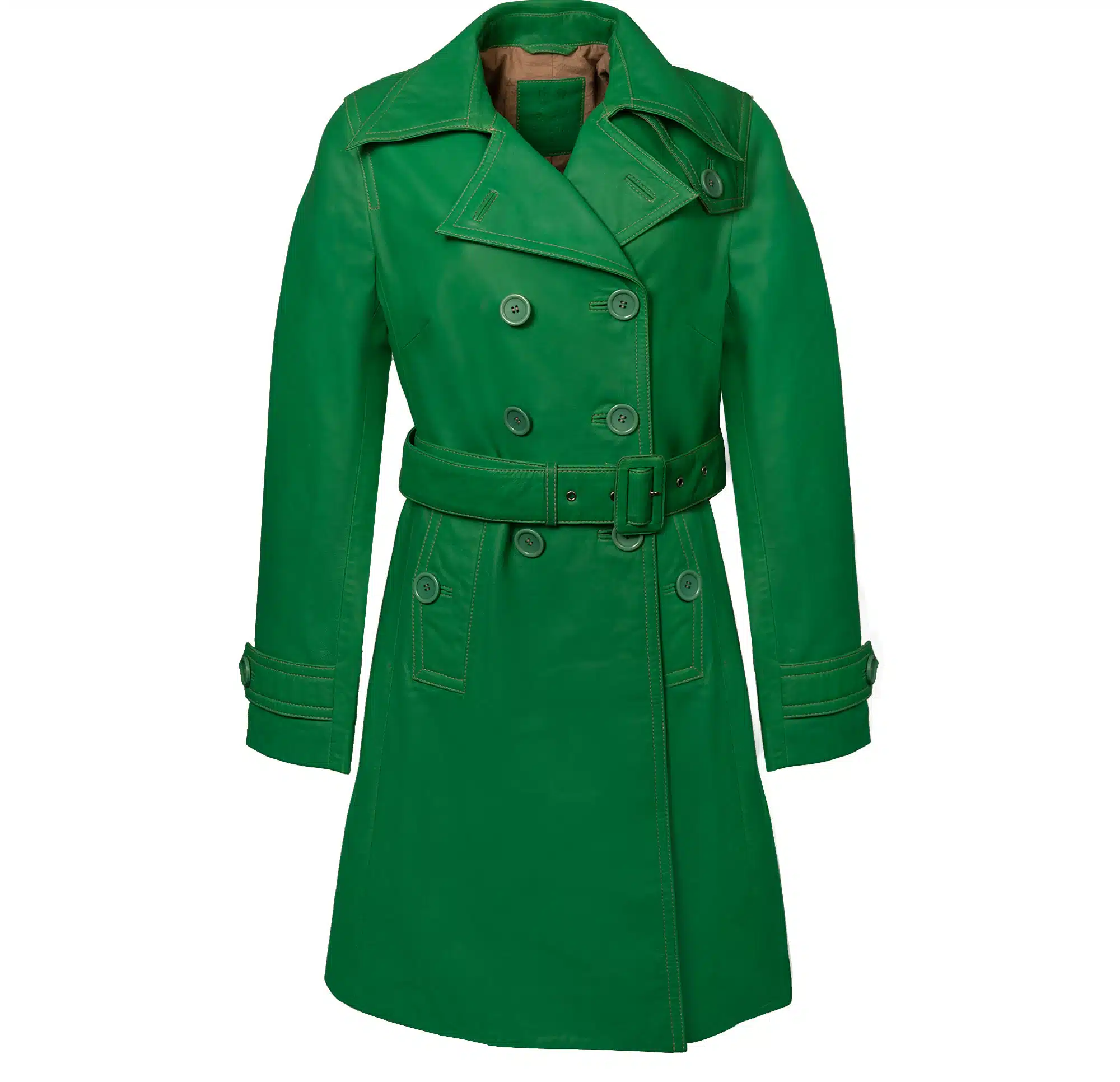 ♡gypsohila♡ TRENCH COAT Maison Margiela Peached Trench Coat | Green | FARFETCH