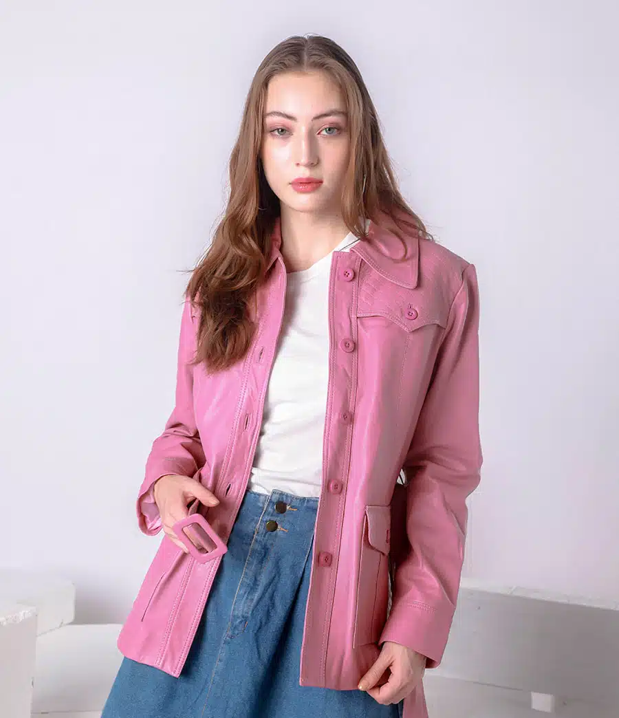 ジャケット・アウター British classical long coat pink Amazon.com: BoShiNuo Pink tweed jacket autumn and winter