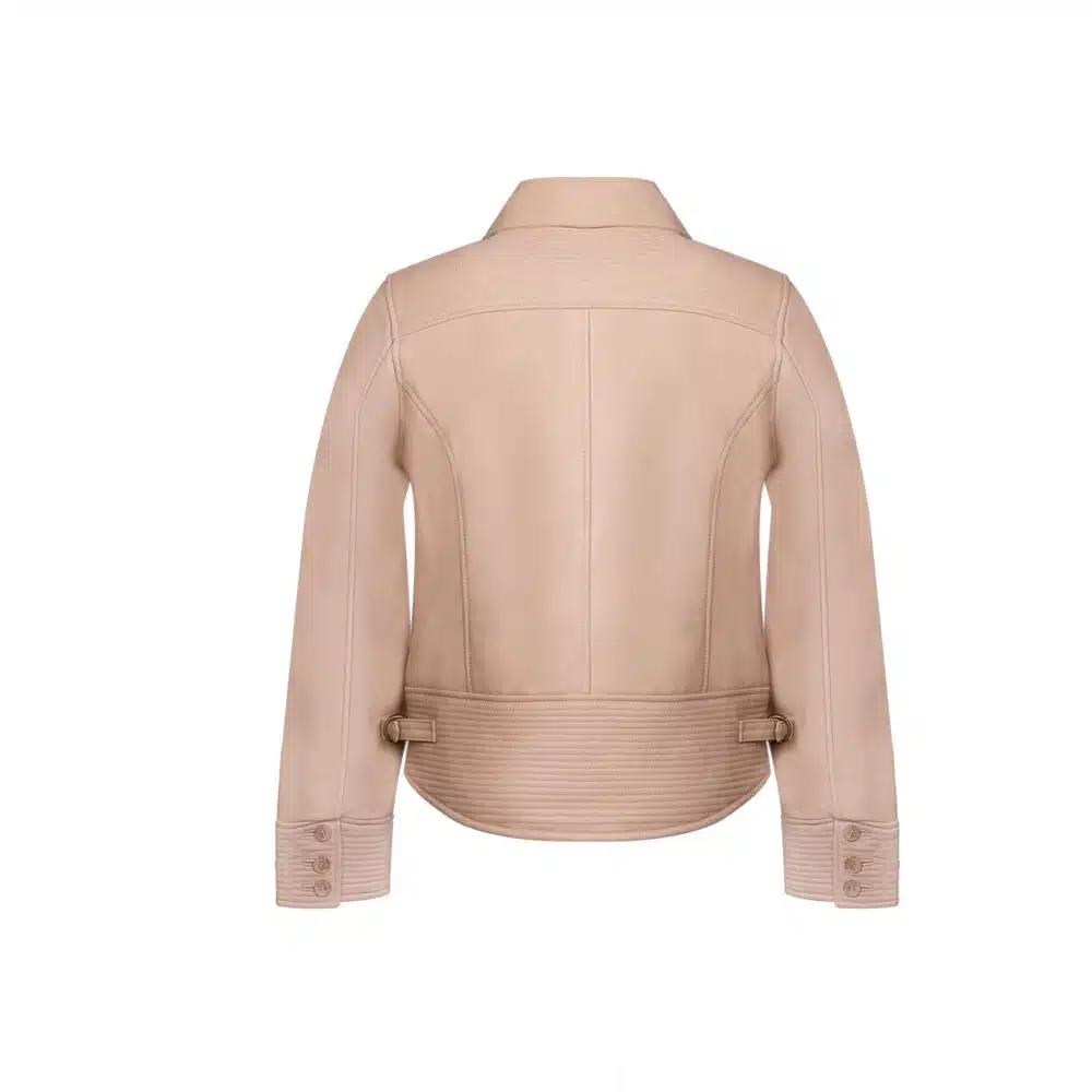 ◇BITTER CELLS◇ Line Leather Jacket(Washed)Beige Line Leather Jacket(Washed)-Beige - 비터셀즈(bittercells)