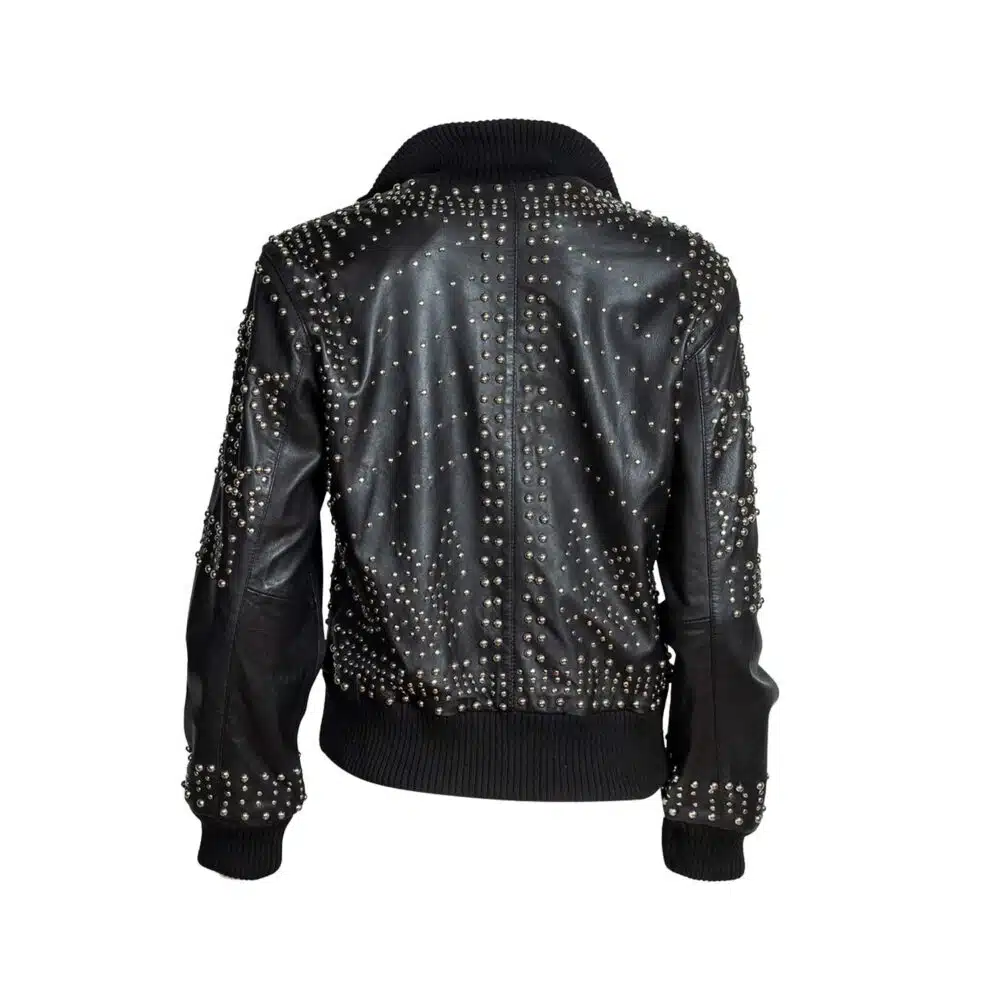 STUDD MUFFIN LEATHER JACKET MEN