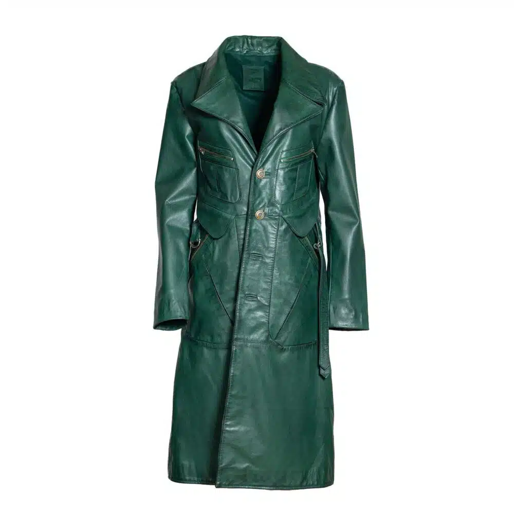 Green Planet Long Leather Jacket - MINDFUL, STYLISH