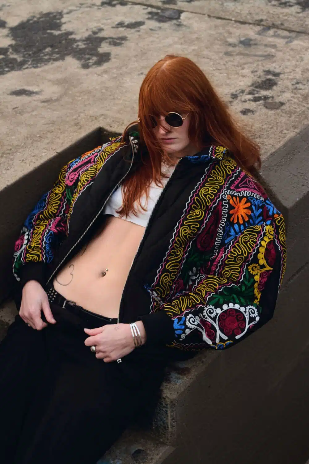 Unknown Tapestries Cotton Blend Bomber Jacket Small