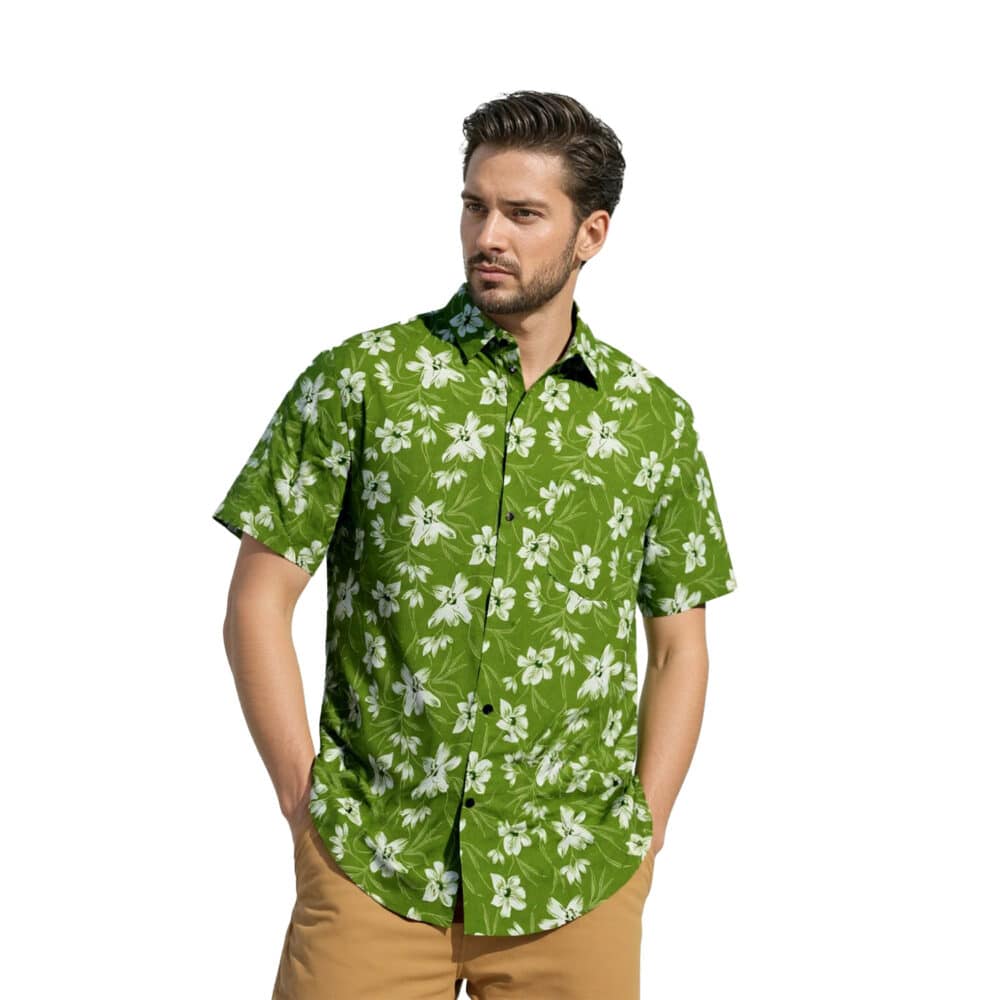 Organic Handprinted Summer Half Sleeve Shirt