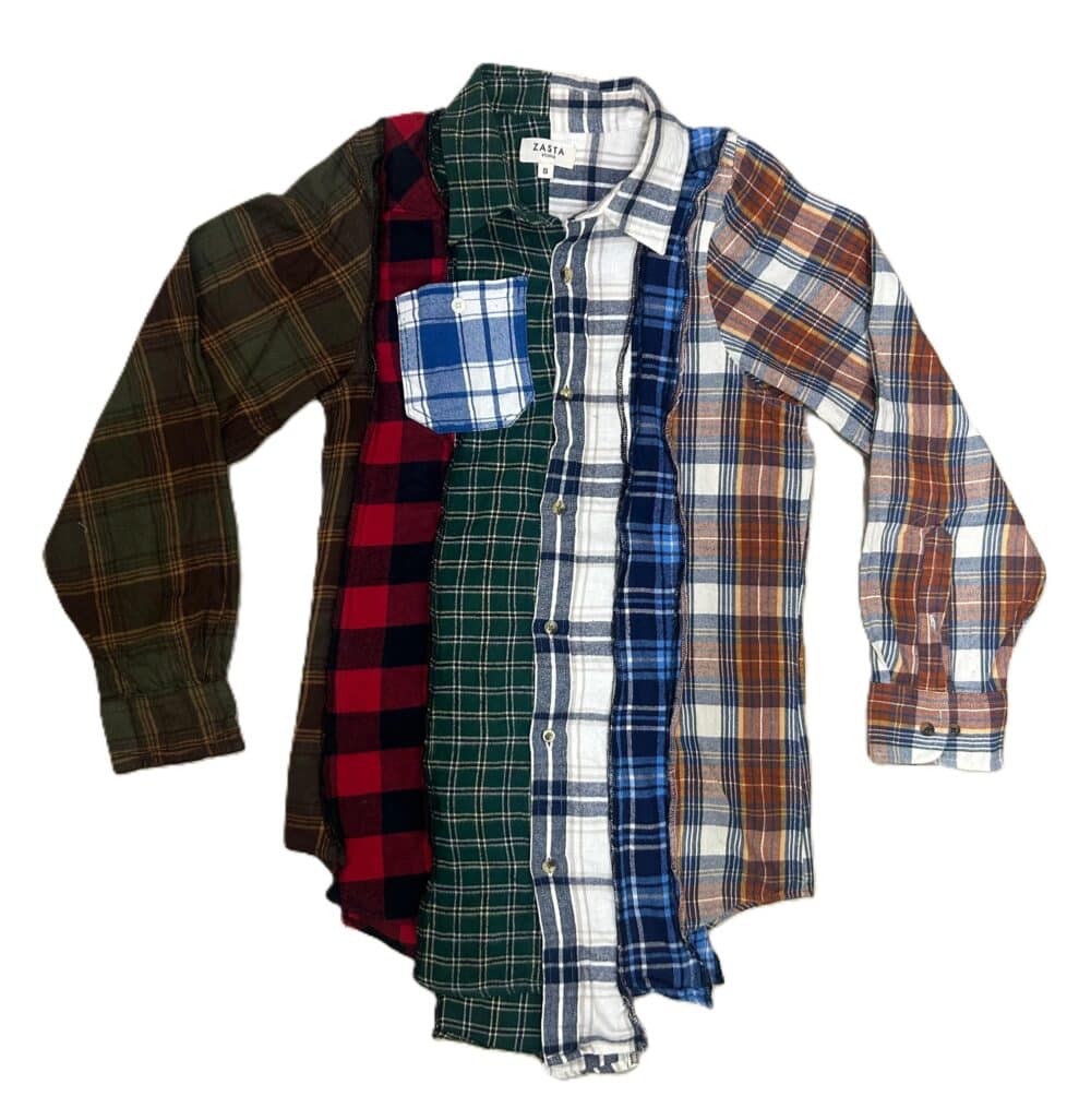 Deconstructed Flannel Shirt O