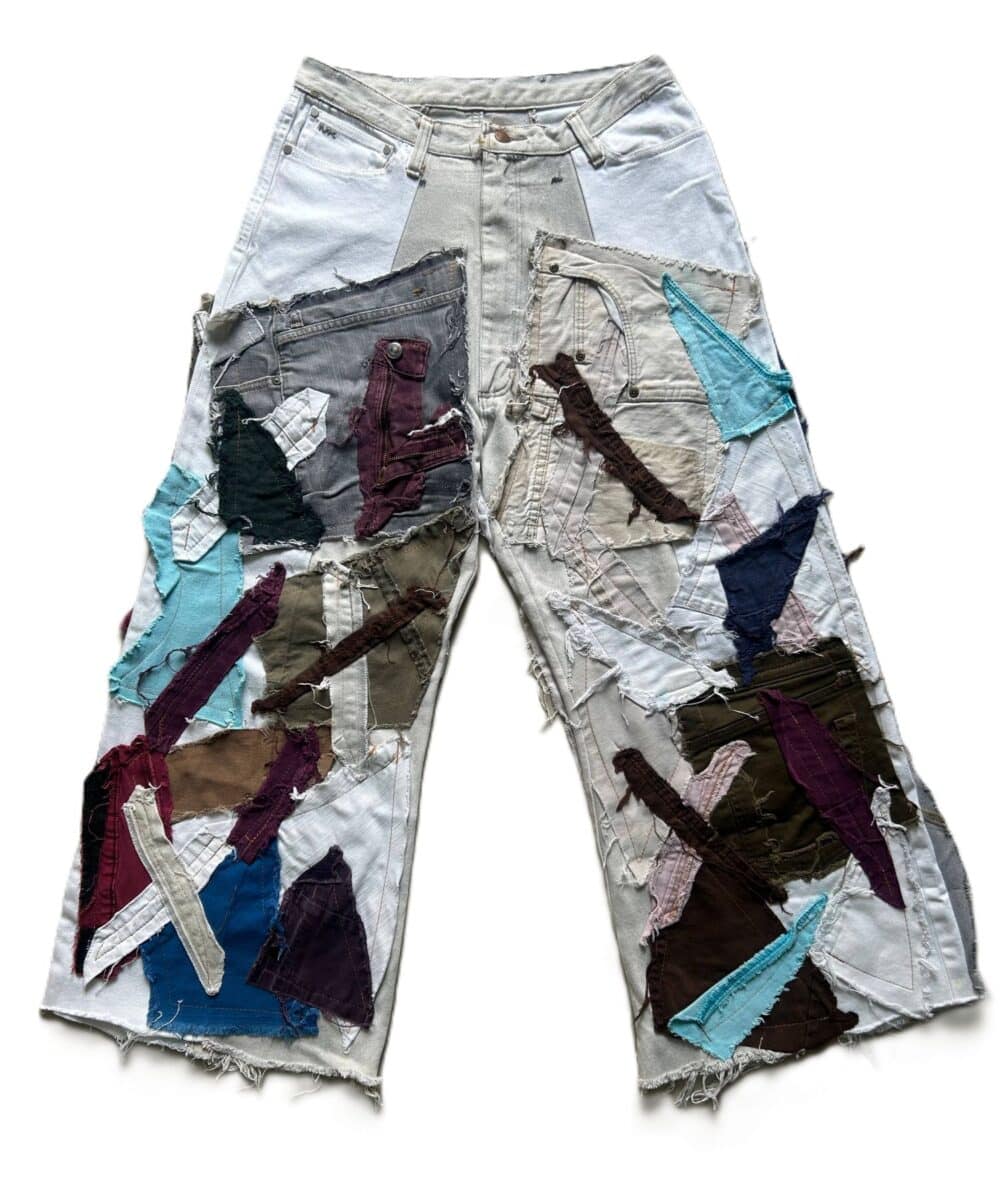 Shred Couture Multicolor Wide Leg Jeans