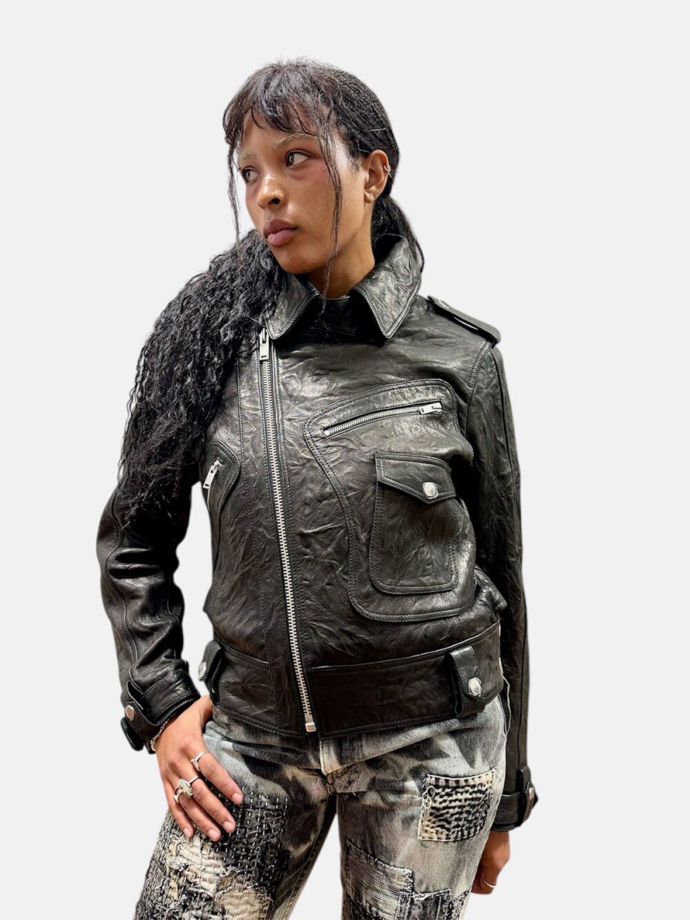 The Sentinel Leather Biker Jacket